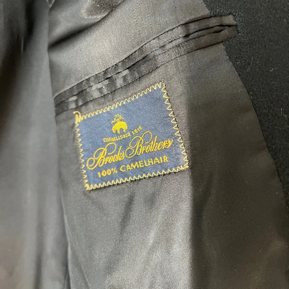 Brooks Brothers‎ Men’s 100% Cashmere Black Blazer Sport Coat Jacket Size 40 SH